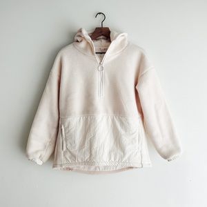 Fabletics Lotta Teddy Half-Zip Jacket x small